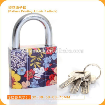 2015 New Design Flower Pattern Printing Ferlock Padlock